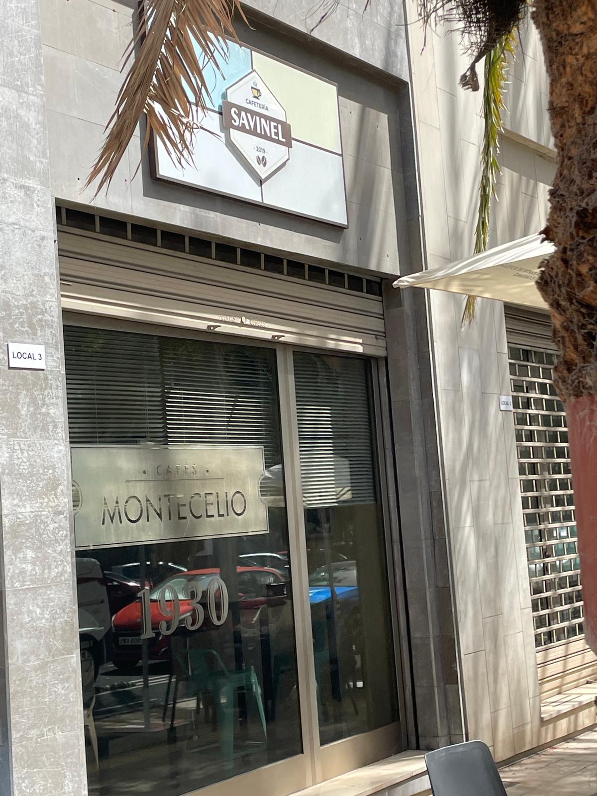 Fachada de Cafetería Savinel en Santa Cruz de Tenerife